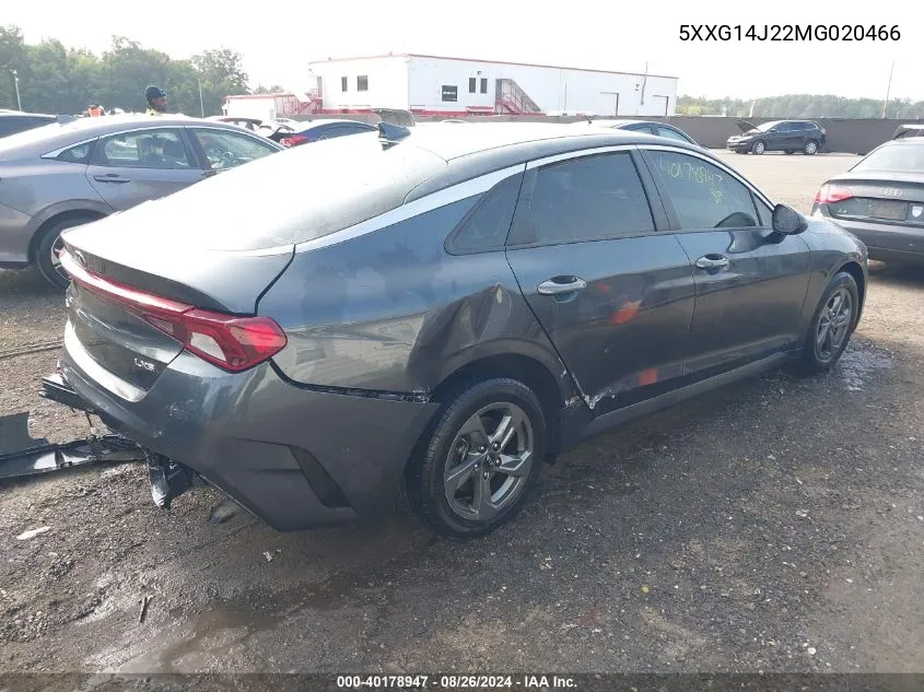 2021 Kia K5 Lxs VIN: 5XXG14J22MG020466 Lot: 40178947