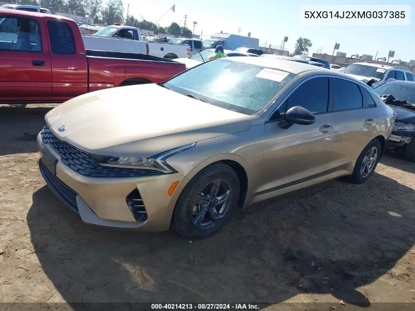 2021 Kia K5 Lxs VIN: 5XXG14J2XMG037385 Lot: 40214213