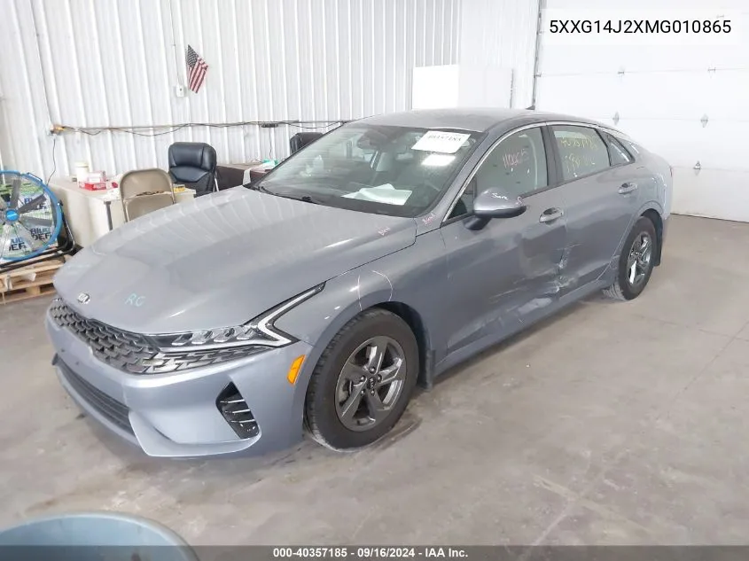 2021 Kia K5 Lxs VIN: 5XXG14J2XMG010865 Lot: 40357185