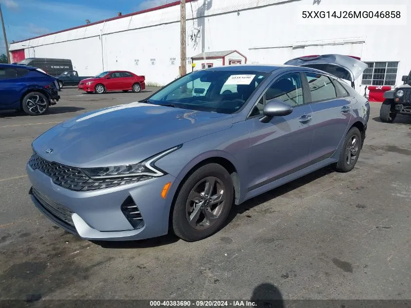 2021 Kia K5 Lxs VIN: 5XXG14J26MG046858 Lot: 40383690