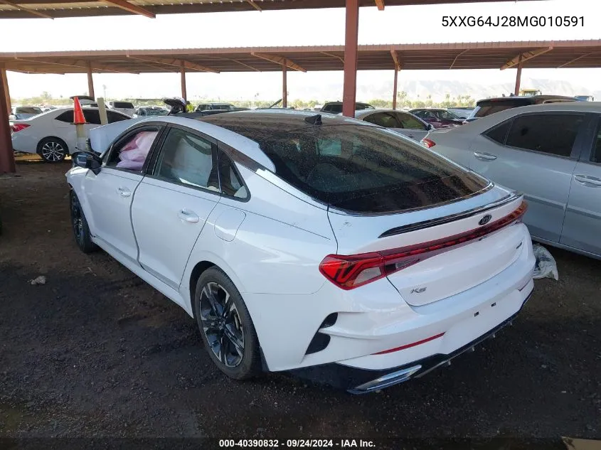 2021 Kia K5 Gt Line VIN: 5XXG64J28MG010591 Lot: 40390832