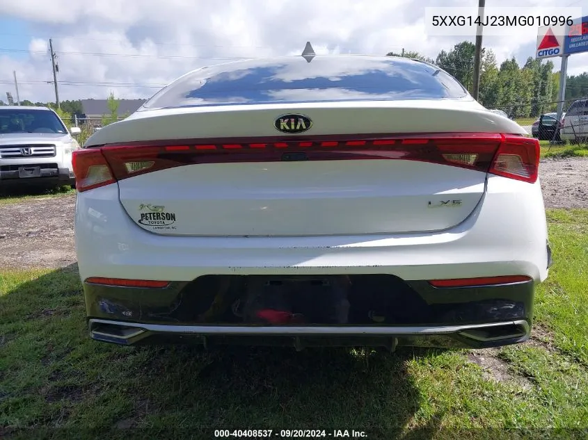 2021 Kia K5 Lxs VIN: 5XXG14J23MG010996 Lot: 40408537