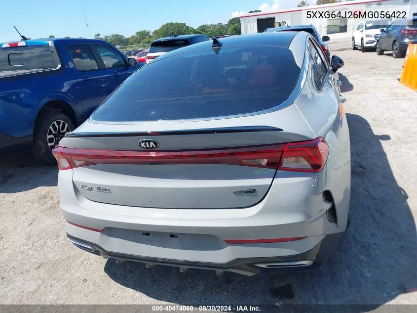 2021 Kia K5 Gt-Line VIN: 5XXG64J26MG056422 Lot: 40474068