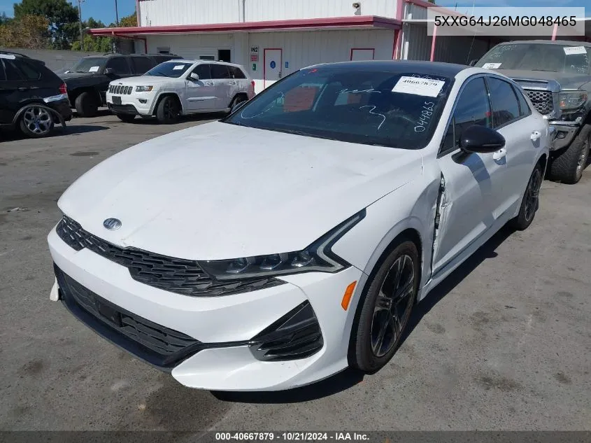 2021 Kia K5 Gt-Line VIN: 5XXG64J26MG048465 Lot: 40667879