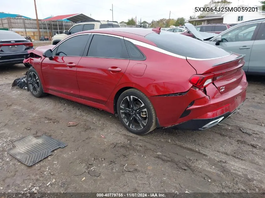 2021 Kia K5 Gt-Line VIN: 5XXG64J25MG059201 Lot: 40779755