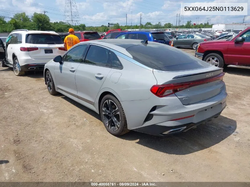 2022 Kia K5 Gt Line VIN: 5XXG64J25NG113629 Lot: 40055761