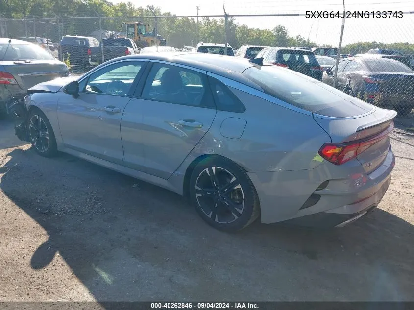 2022 Kia K5 Gt Line VIN: 5XXG64J24NG133743 Lot: 40262846