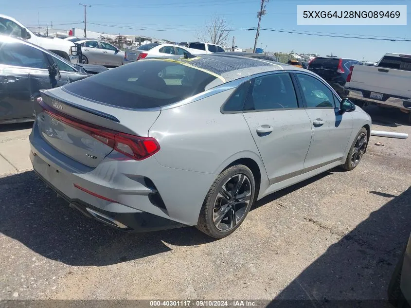 2022 Kia K5 Gt-Line VIN: 5XXG64J28NG089469 Lot: 40301117