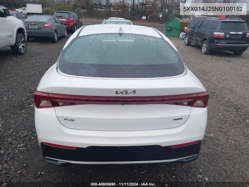 2022 Kia K5 Lxs VIN: 5XXG14J25NG100152 Lot: 40808690