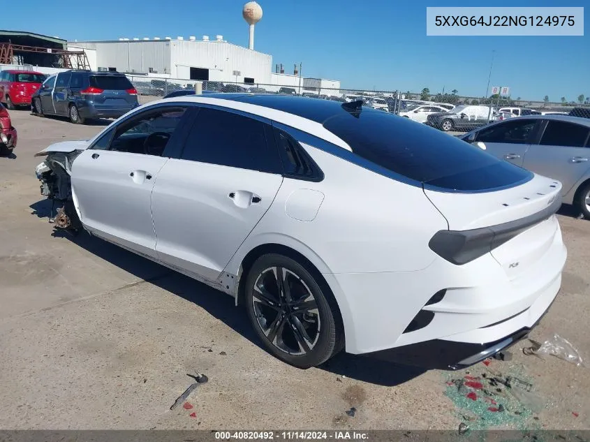 2022 Kia K5 Gt-Line VIN: 5XXG64J22NG124975 Lot: 40820492