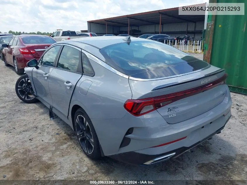 2023 Kia K5 Gt-Line VIN: 5XXG64J20PG215293 Lot: 39633360