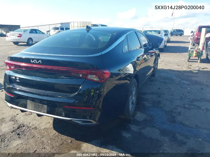 2023 Kia K5 Lxs VIN: 5XXG14J28PG200040 Lot: 40421482