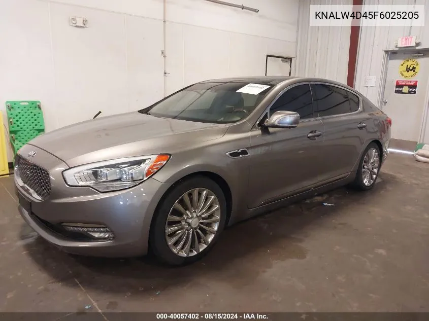 KNALW4D45F6025205 2015 Kia K900 Luxury