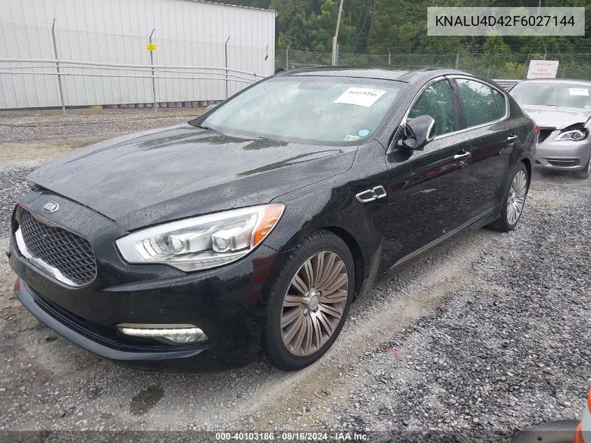 KNALU4D42F6027144 2015 Kia K900 Premium