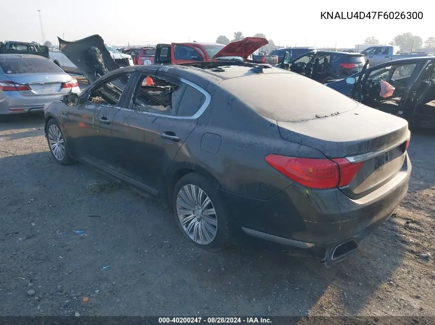 KNALU4D47F6026300 2015 Kia K900 Premium