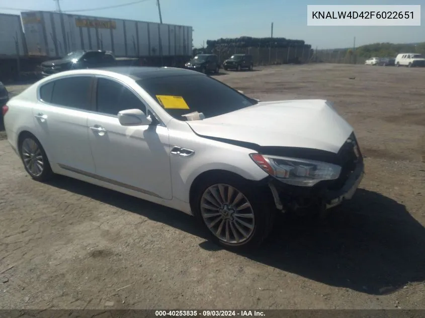 KNALW4D42F6022651 2015 Kia K900 Luxury