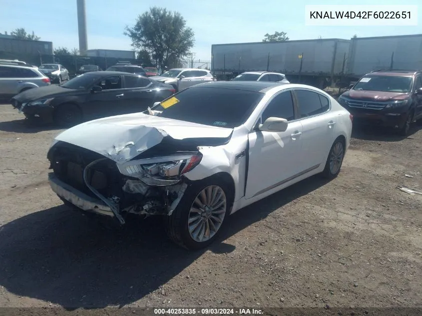 2015 Kia K900 Luxury VIN: KNALW4D42F6022651 Lot: 40253835