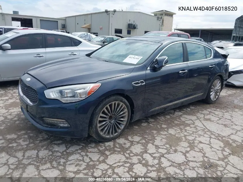 2015 Kia K900 VIN: KNALW4D40F6018520 Lot: 40256560