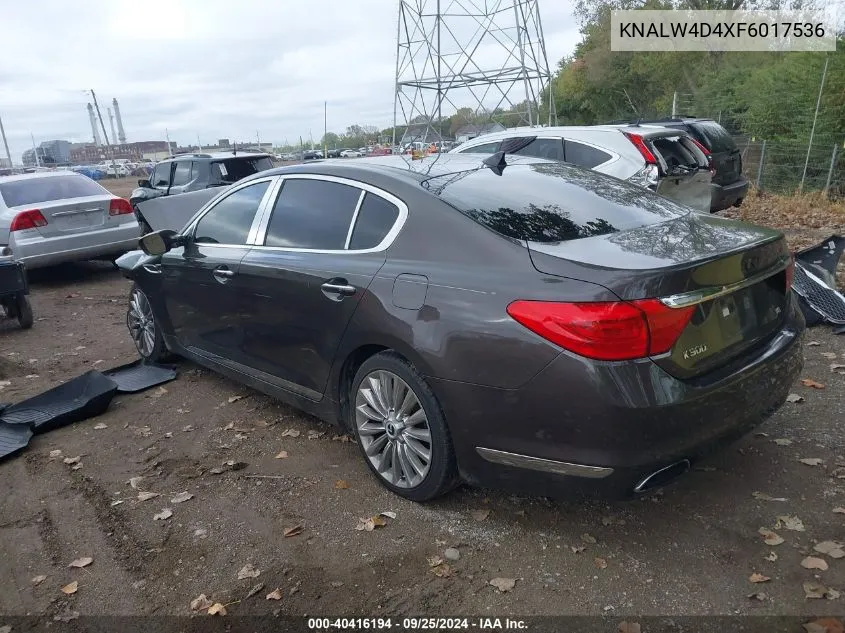 2015 Kia K900 Luxury VIN: KNALW4D4XF6017536 Lot: 40416194