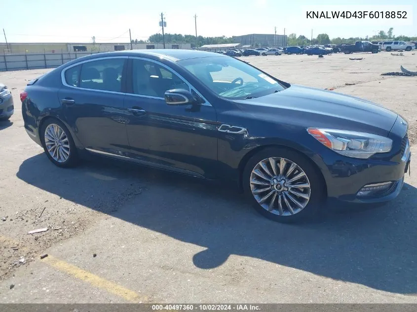 KNALW4D43F6018852 2015 Kia K900 Luxury