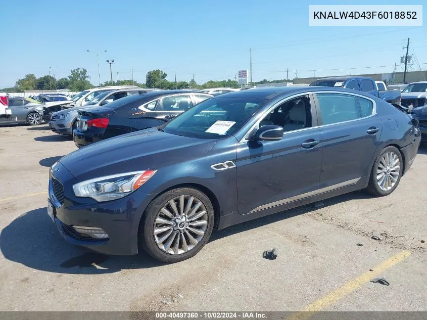 2015 Kia K900 Luxury VIN: KNALW4D43F6018852 Lot: 40497360