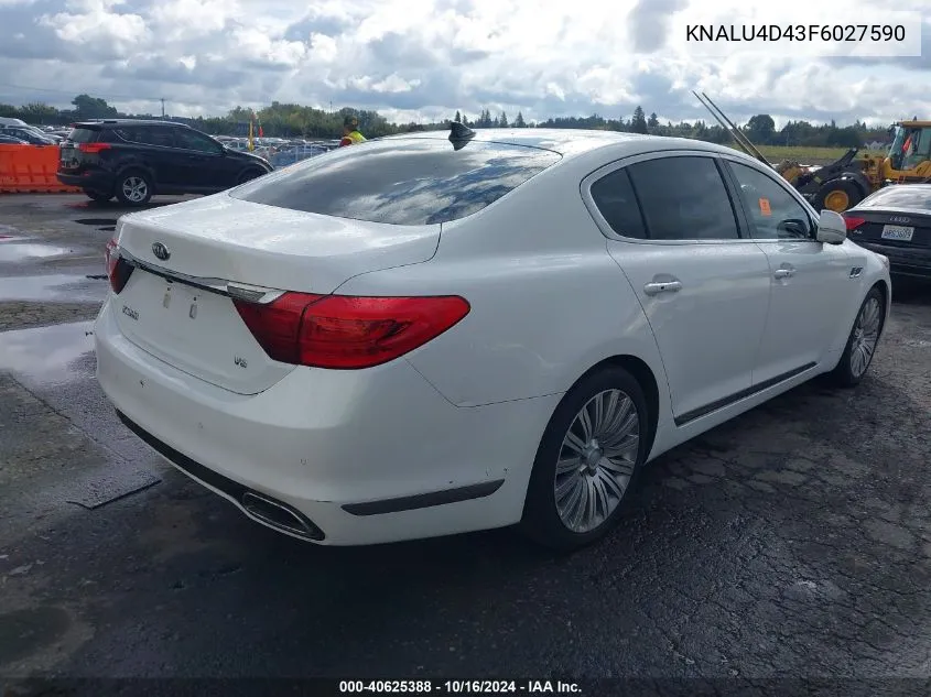 KNALU4D43F6027590 2015 Kia K900 Premium