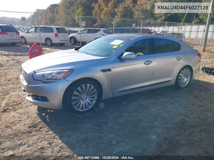 2015 Kia K900 Premium VIN: KNALU4D44F6027128 Lot: 40712466