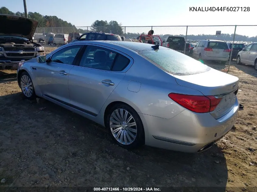 2015 Kia K900 Premium VIN: KNALU4D44F6027128 Lot: 40712466