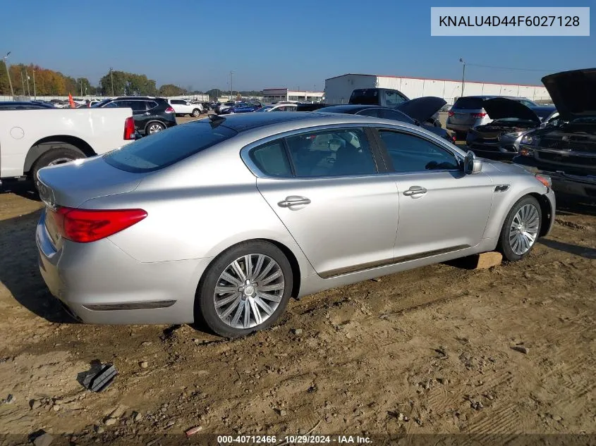 2015 Kia K900 Premium VIN: KNALU4D44F6027128 Lot: 40712466