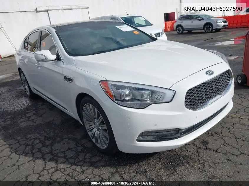 2015 Kia K900 Premium VIN: KNALU4D43F6027590 Lot: 40744467