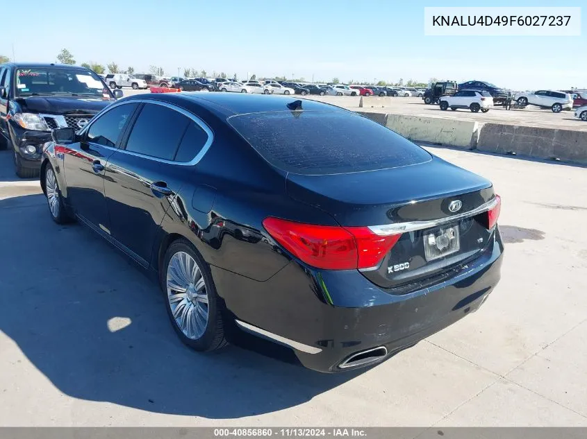 2015 Kia K900 Premium VIN: KNALU4D49F6027237 Lot: 40856860