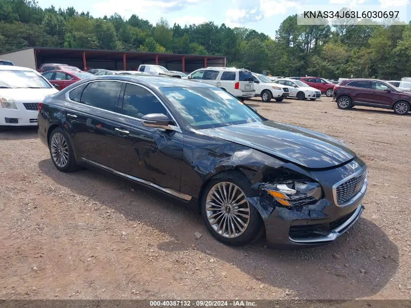 KNAS34J63L6030697 2020 Kia K900 Luxury