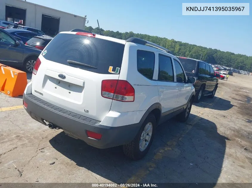 KNDJJ741395035967 2009 Kia Borrego Lx