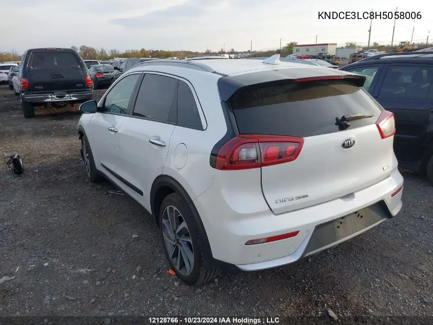 2017 Kia Niro VIN: KNDCE3LC8H5058006 Lot: 12128766