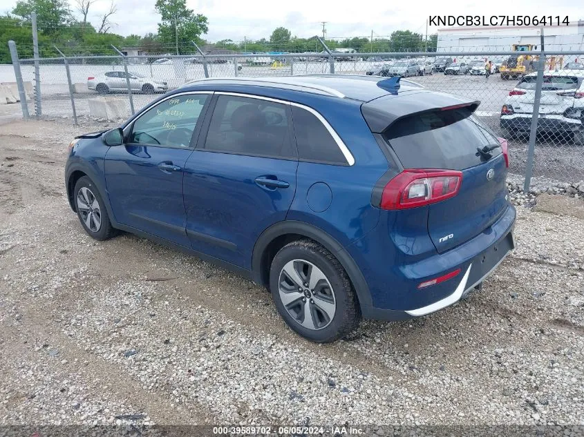 2017 Kia Niro Lx VIN: KNDCB3LC7H5064114 Lot: 39589702