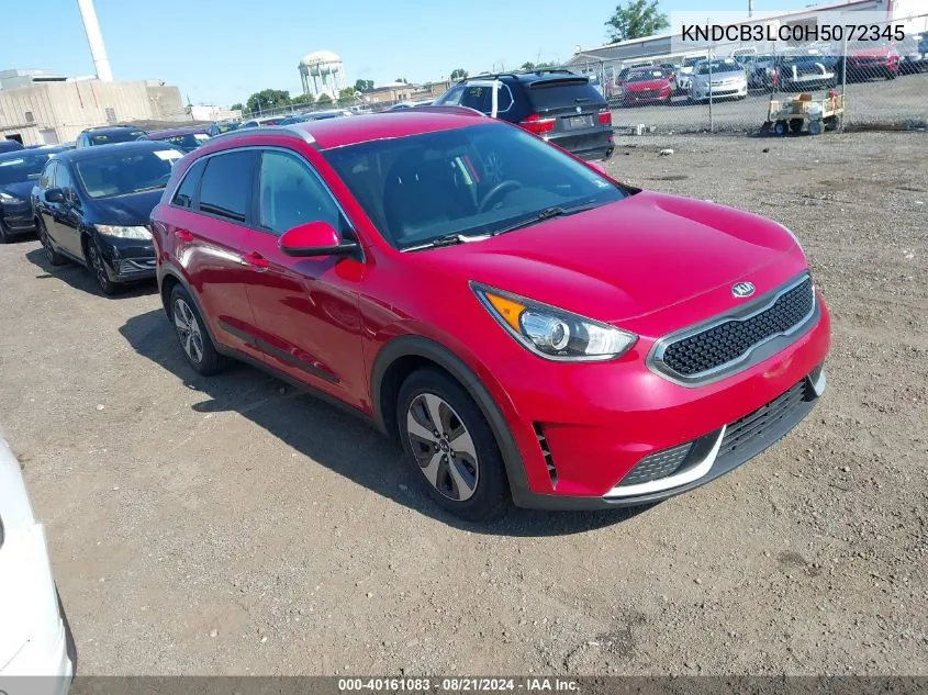 2017 Kia Niro Fe/Lx VIN: KNDCB3LC0H5072345 Lot: 40161083