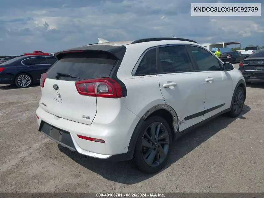 KNDCC3LCXH5092759 2017 Kia Niro Ex