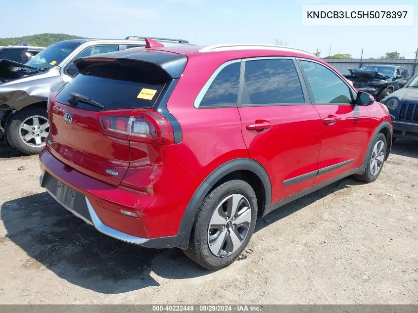 KNDCB3LC5H5078397 2017 Kia Niro Lx