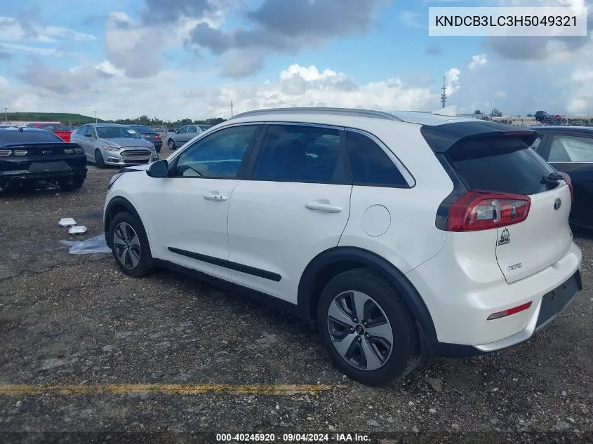 KNDCB3LC3H5049321 2017 Kia Niro Fe/Lx