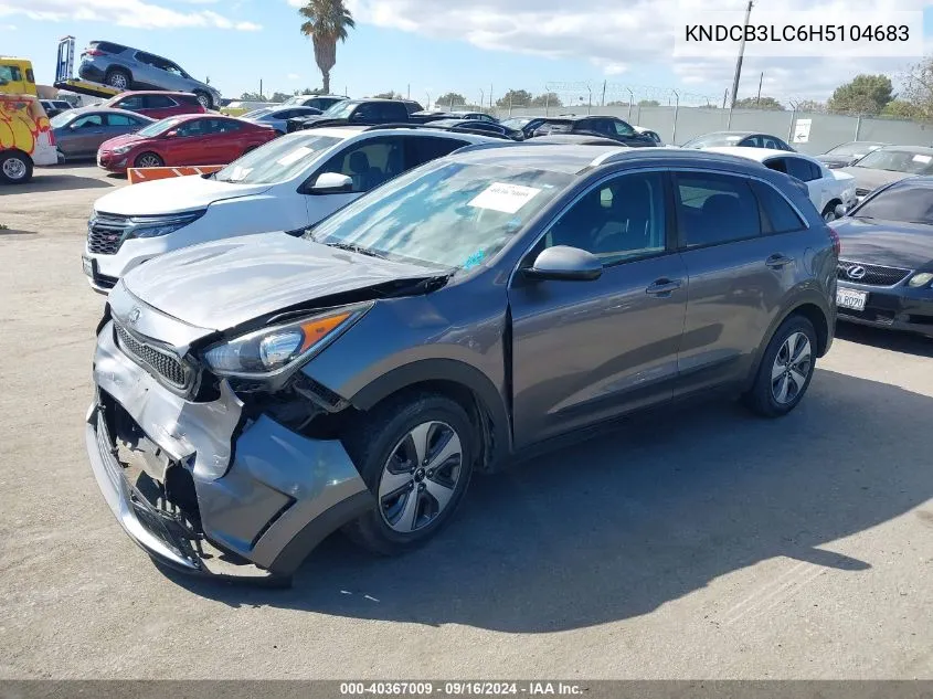 2017 Kia Niro Lx VIN: KNDCB3LC6H5104683 Lot: 40367009