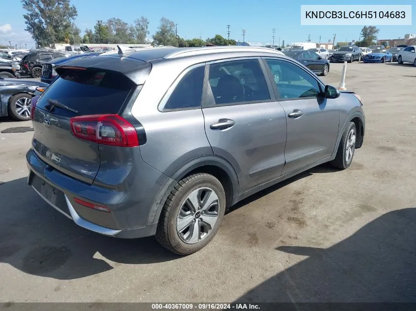 2017 Kia Niro Lx VIN: KNDCB3LC6H5104683 Lot: 40367009