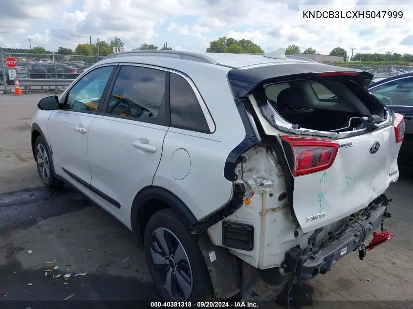 KNDCB3LCXH5047999 2017 Kia Niro Lx