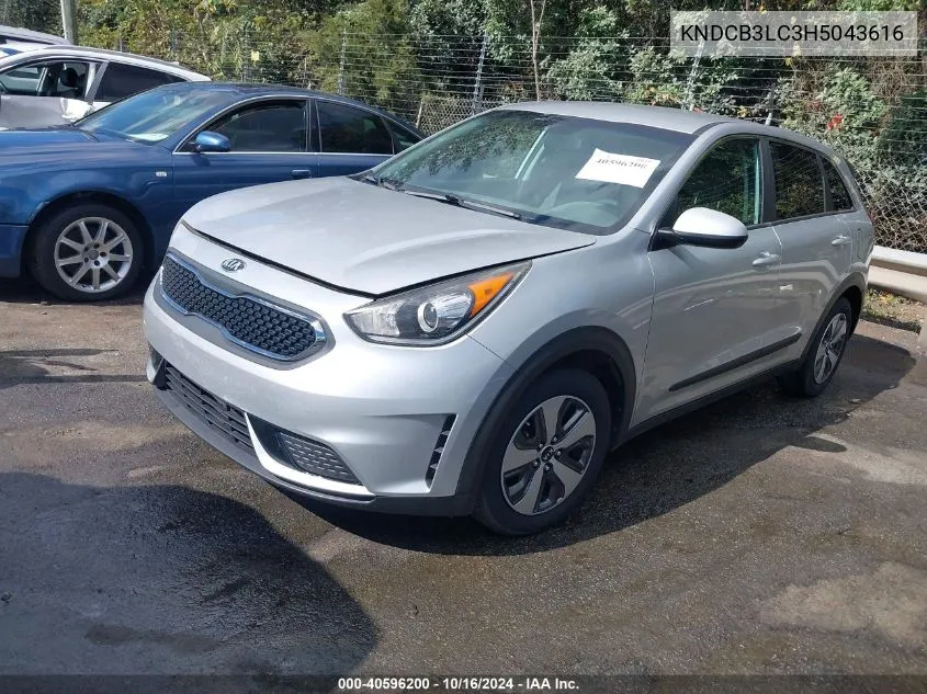 KNDCB3LC3H5043616 2017 Kia Niro Fe