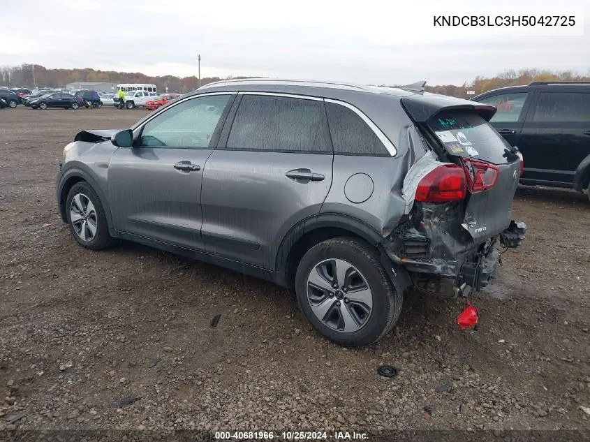 2017 Kia Niro Lx VIN: KNDCB3LC3H5042725 Lot: 40681966