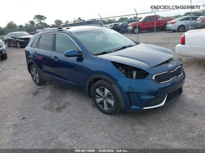 2017 Kia Niro Lx VIN: KNDCB3LC9H5059870 Lot: 40715865