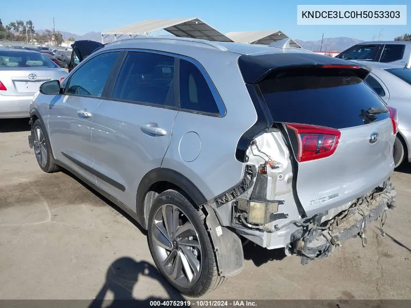 2017 Kia Niro Touring VIN: KNDCE3LC0H5053303 Lot: 40752919