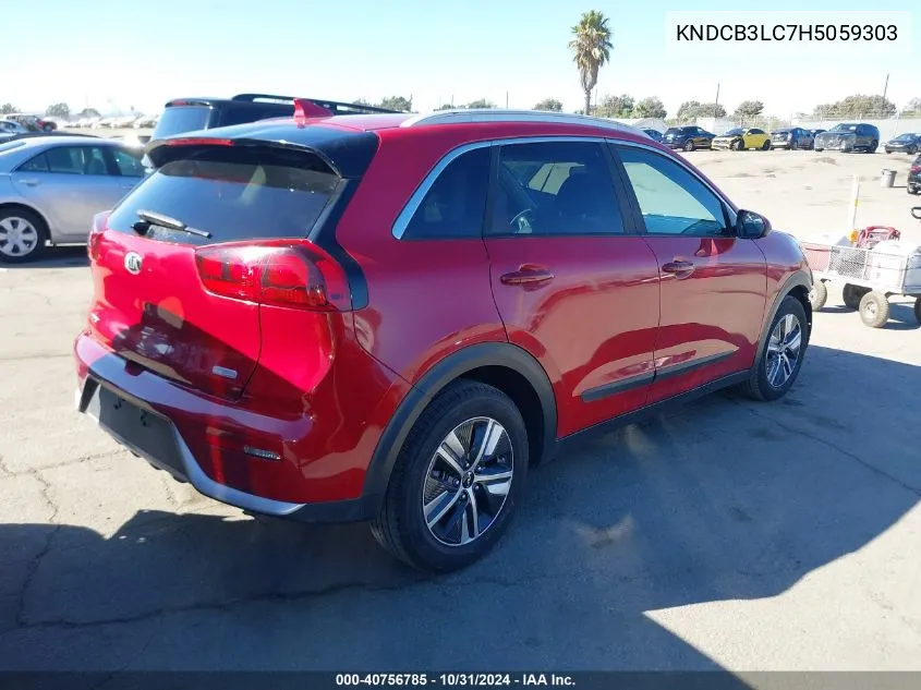 2017 Kia Niro Lx VIN: KNDCB3LC7H5059303 Lot: 40756785