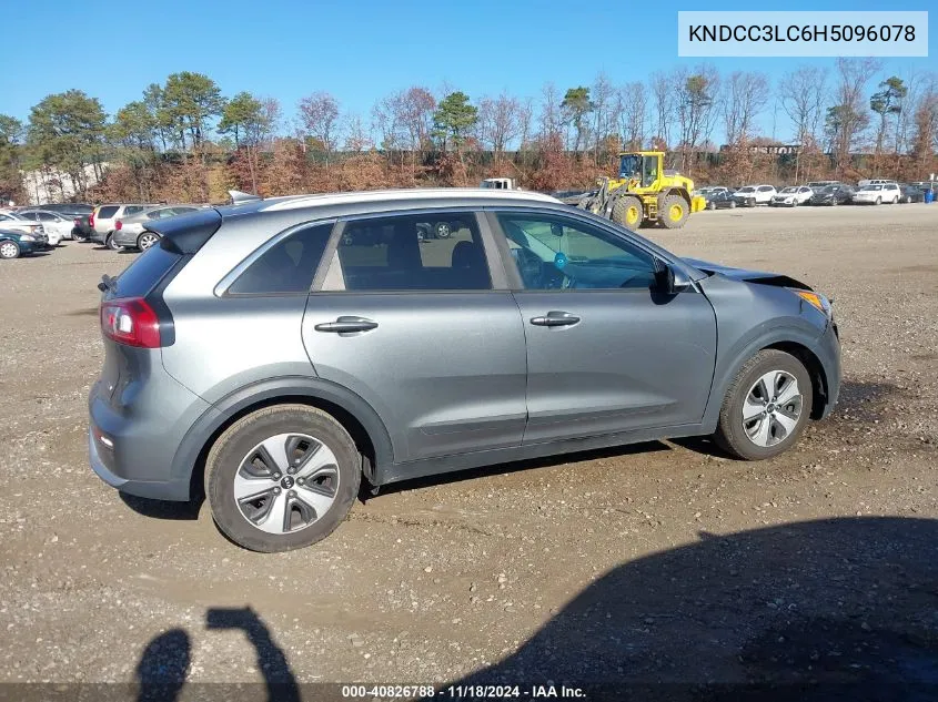 2017 Kia Niro Ex VIN: KNDCC3LC6H5096078 Lot: 40826788