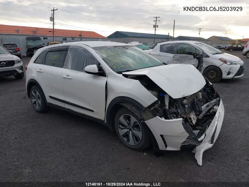 2018 Kia Niro VIN: KNDCB3LC6J5203929 Lot: 12140161