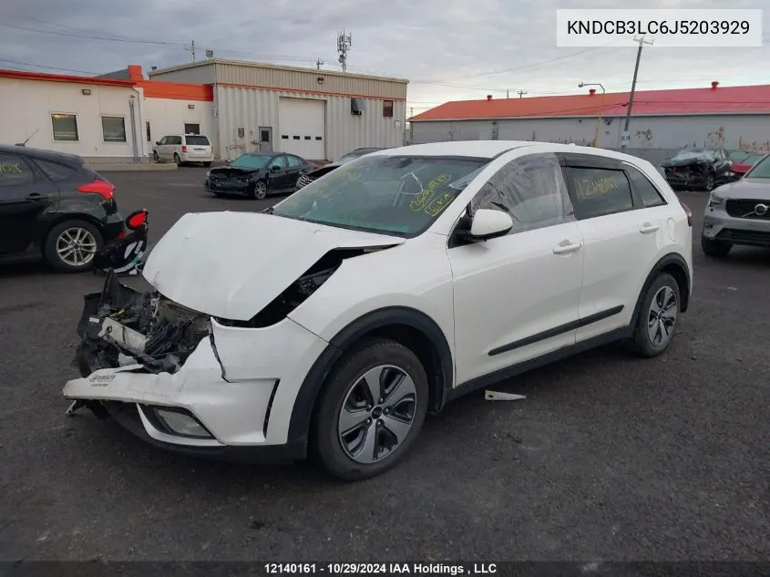 2018 Kia Niro VIN: KNDCB3LC6J5203929 Lot: 12140161